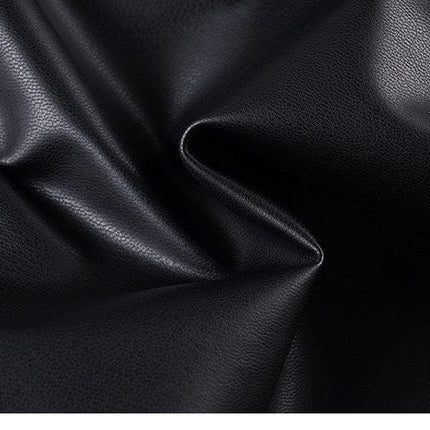 TALKLESSFASHION VOstudio Subculture Punk Personality Corn Strap Spliced Short Skirt Sexy Spice Girl Rivet PU Leather Skirt