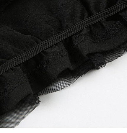 TALKLESSFASHION VOstudio Subculture Spice Lace Lace Cake Skirt Female Dark Sexy High Waist A-Line Panty Skirt