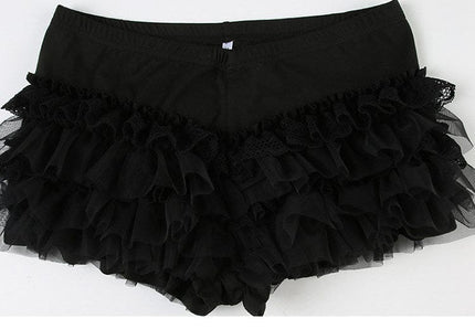 TALKLESSFASHION VOstudio Subculture Spice Lace Lace Cake Skirt Female Dark Sexy High Waist A-Line Panty Skirt