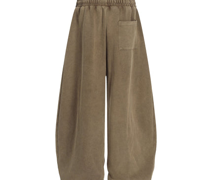 TALKLESSFASHION Washed Scimitar Wide Sweatpants