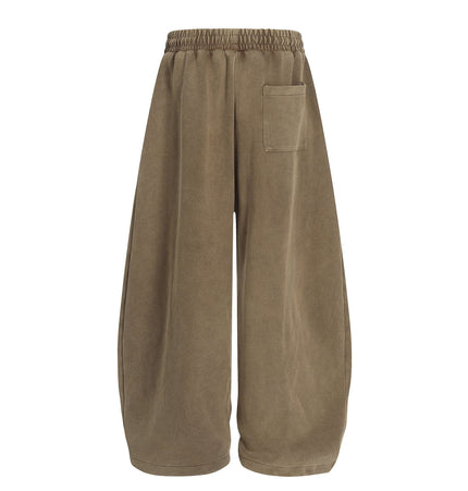 TALKLESSFASHION Washed Scimitar Wide Sweatpants