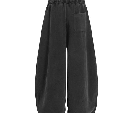 TALKLESSFASHION Washed Scimitar Wide Sweatpants