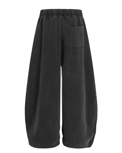 TALKLESSFASHION Washed Scimitar Wide Sweatpants
