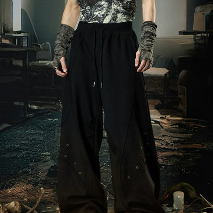 TALKLESSFASHION Wasteland Cropped Hooded Vest & Slacks Set