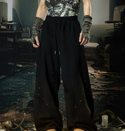 TALKLESSFASHION Wasteland Cropped Hooded Vest & Slacks Set