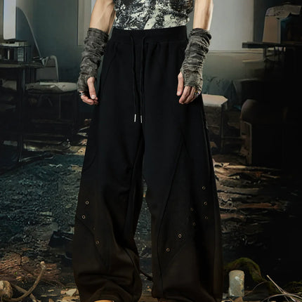 TALKLESSFASHION Wasteland Cropped Hooded Vest & Slacks Set