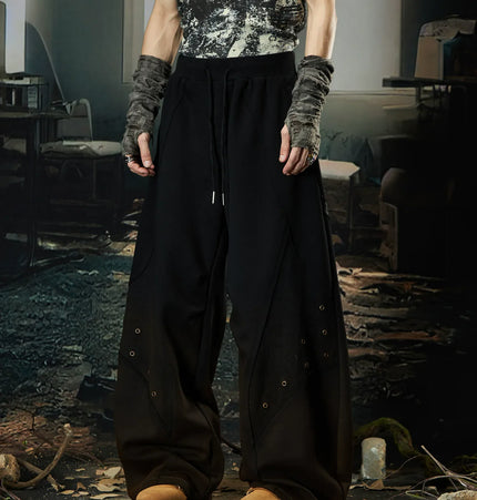 TALKLESSFASHION Wasteland Cropped Hooded Vest & Slacks Set
