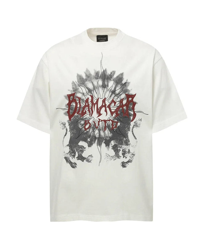 TALKLESSFASHION White / M Gray Washed T-Shirts—4398