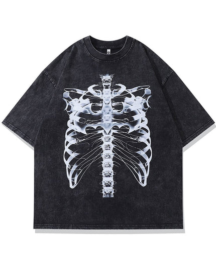 TALKLESSFASHION X038 / L Retro Vibes Print T-Shirt—6788