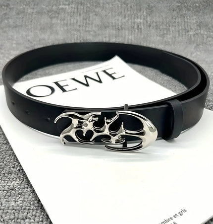 TALKLESSFASHION XXS 120cm / Style-B New Stylish Y2K Hollow PU Leather Fashion Punk Belt For Men